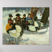 Breien voor de soldaten | George Luks Poster (Voorkant)