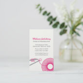 Breiende handwerkvisitekaartjes visitekaartje (Staand voorkant)