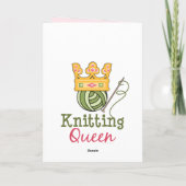 Breiende Koningin Wenskaart Kaart (Achterkant)