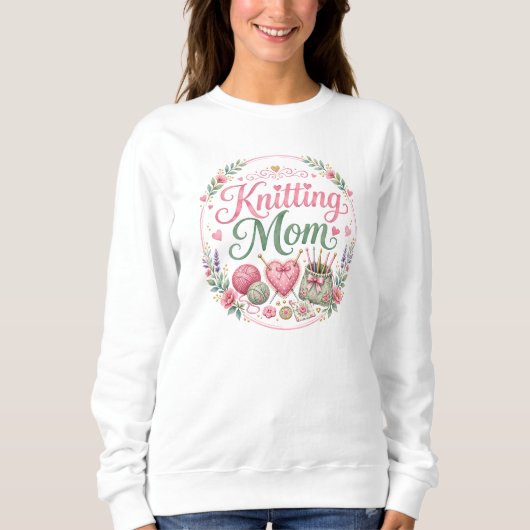 Breiende Moeder - Dames Basic T-shirt (Voorkant)