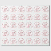 Breigaren liefhebbers Kerst workshop klasse Cadeaupapier (Vlak)