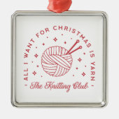 Breigaren liefhebbers Kerstmis Metalen Ornament (Voorkant)