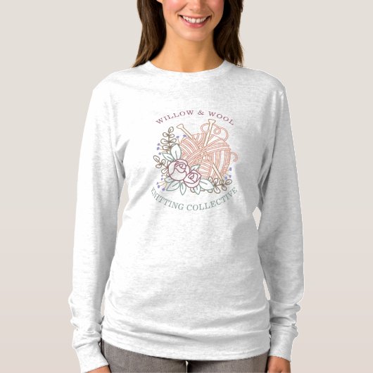 Breigroep Bloemengaren T-shirt (Voorkant)