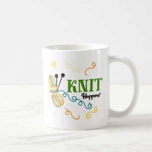 Breihumor Breien Gebeurt Motto en Grappige Wol Koffiemok