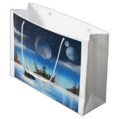 Breikende Whale Giftbag Groot Cadeauzakje (Voorkant Gekanteld)