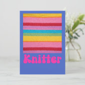 Breimachine, haakliefhebbers Print Kaart (Staand voorkant)