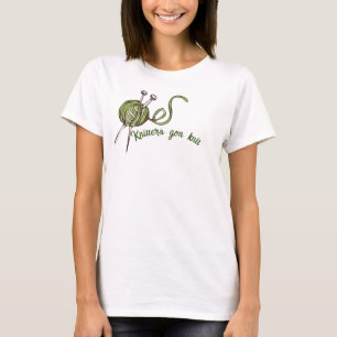 Breimachines gaan breien grappig breiwerk shirt