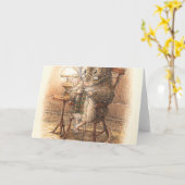 Breimuis - Beatrix Potter Kaart (Gele Bloem)