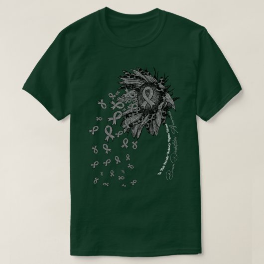 Brein Disabilities Awareness zonnebloem niemand ve T-shirt (Design voorkant)