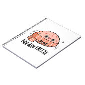 Brein Freeze Grappige Biologie Anatomie Pun Notitieboek (Linkerzijde)