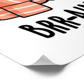 Brein Freeze Grappige Biologie Anatomie Pun Poster (Hoek)