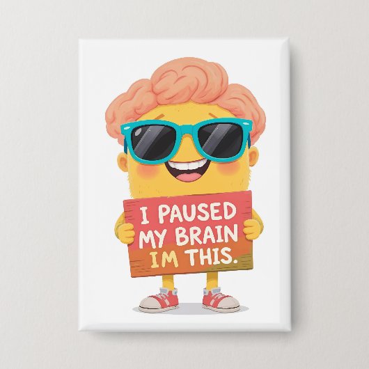 Brein op pauze: dit ben ik! Nu Button (Voorkant)