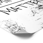 brein over materie citeert poster zwart - wit (Hoek)