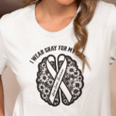 Brein Tumor Awareness Ondersteuning Kanker Gift vo T-shirt