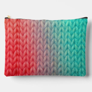Breinaadtextuur in verloopkleuren etui