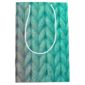 Breinaadtextuur in verloopkleuren medium cadeauzakje (Voorkant)