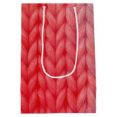 Breinaadtextuur in verloopkleuren medium cadeauzakje (Achterkant)