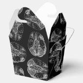 breindiagram Afdrukpatroon Afdrukpatronen Zwart Bedankdoosjes (Geopend)