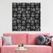 breindiagram Afdrukpatroon Afdrukpatronen Zwart Canvas Afdruk (Insitu (Woonkamer))