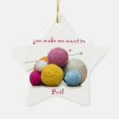 breinige humor keramisch ornament (Voorkant)