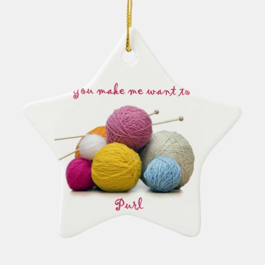 breinige humor keramisch ornament (Voorkant)