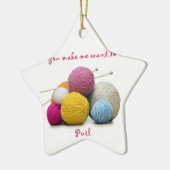 breinige humor keramisch ornament (Links)