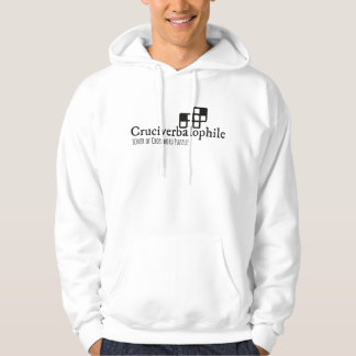 Breinige kruiswoordpuzzelverslaafde Schattige nerd Hoodie