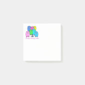 Breinotitie. Fluffy schapen en garen gepersonalise Post-it® Notes (Voorkant)
