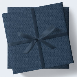 Breipatroon eenvoudig marineblauw Kerstvakantie Inpakpapier Vel