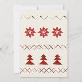 Breipatroon wenskaart feestdagenkaart