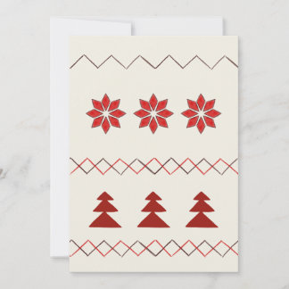 Breipatroon wenskaart feestdagenkaart