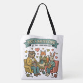 Breiprojectentas en boodschappentas tote bag (Achterkant)