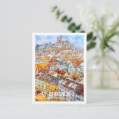 Breisach Duitsland Travel Place Waterverf Briefkaart (Staand voorkant)