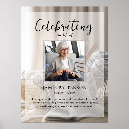 Breister, Ambachten, Viering van het Leven Funeral Poster (Voorkant)