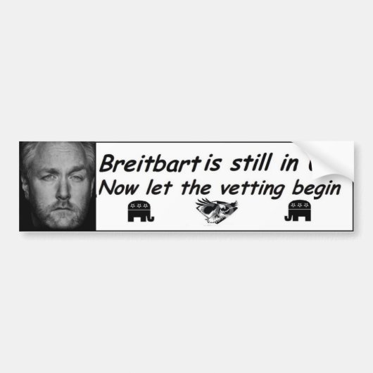 Breitbart Bumpersticker (Voorkant)