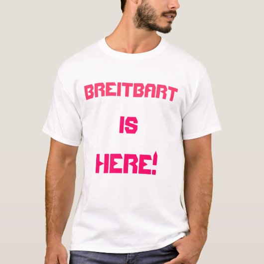 Breitbart is hier in het shirt (Voorkant)