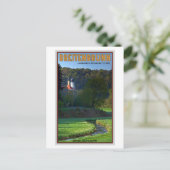 Breitenbrunn - Stream en Church Briefkaart (Staand voorkant)