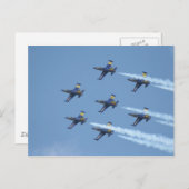 Breitende luchtpijp in de airshow briefkaart (Voorkant / Achterkant)
