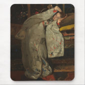 Breitner, meisje in een witte Kimono - 19de C.Fine Muismat (Voorkant)