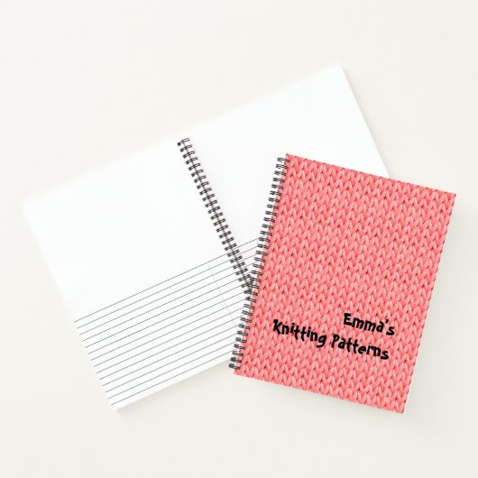 Breitte koraal, spiraallaptop notitieboek (Binnen)