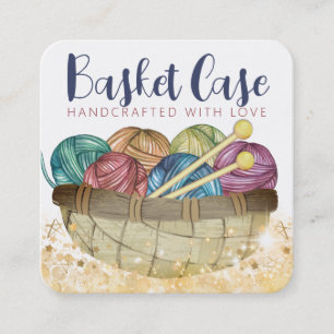 Breittennaalden van brei- en haakwerk, van garen vierkante visitekaartje