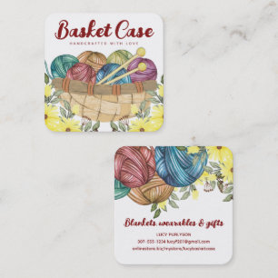 Breittennaalden van brei- en haakwerk, van garen vierkante visitekaartje