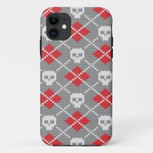 Breittenpatroon met schedels Case-Mate iPhone case (Achterkant)