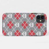 Breittenpatroon met schedels Case-Mate iPhone case (Achterkant (horizontaal))
