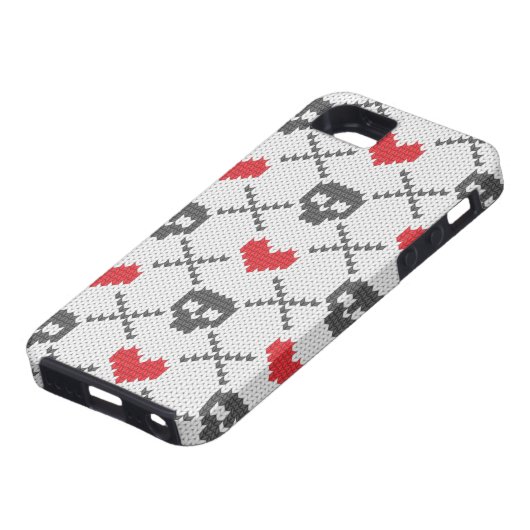 Breittenpatroon met schedels Case-Mate iPhone case (Onderkant)