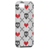Breittenpatroon met schedels Case-Mate iPhone case (Back/Rechts)