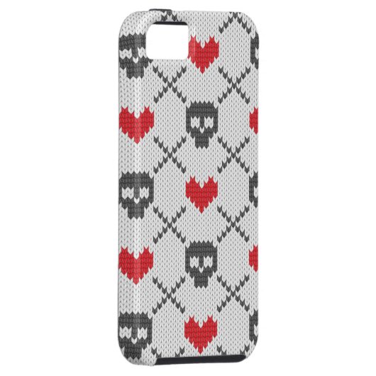 Breittenpatroon met schedels Case-Mate iPhone case (Back/Rechts)