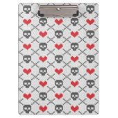 Breittenpatroon met schedels klembord (Voorkant)