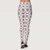 Breittenpatroon met schedels leggings (Achterkant)