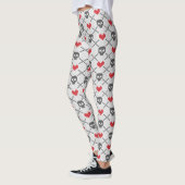 Breittenpatroon met schedels leggings (Links)
